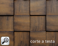 Madera iroko. Corte a testa.