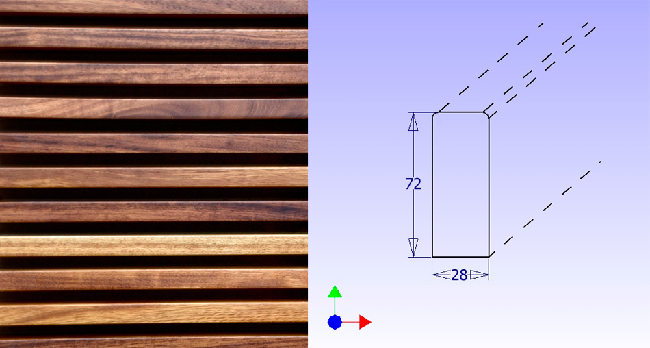 Revestimiento de Pared o Techo en Friso de Iroko - Maderterraneo